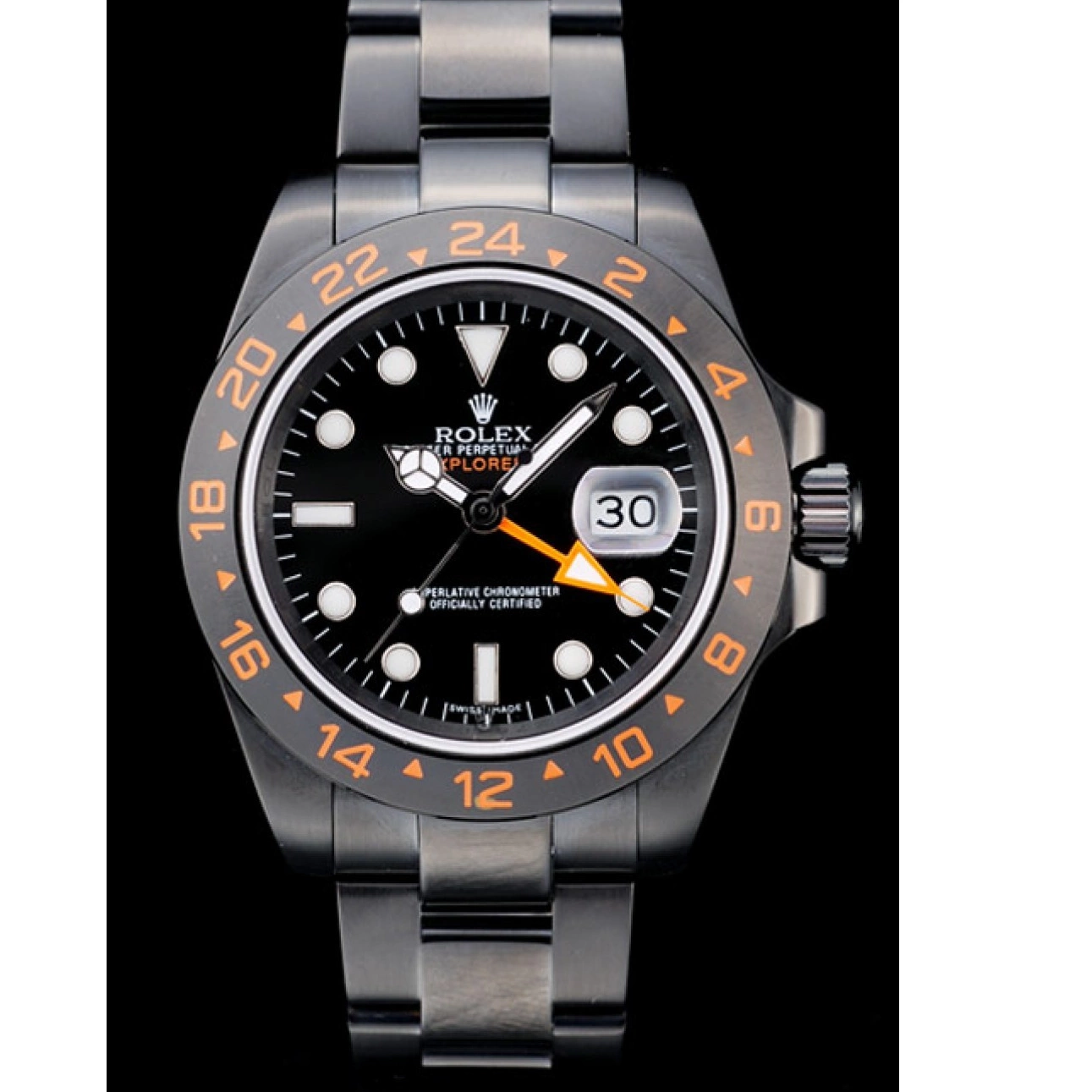 Good Copy Rolex Watches Ceramic Black Bezel Explorer Black Watch Rolex Dial 0618